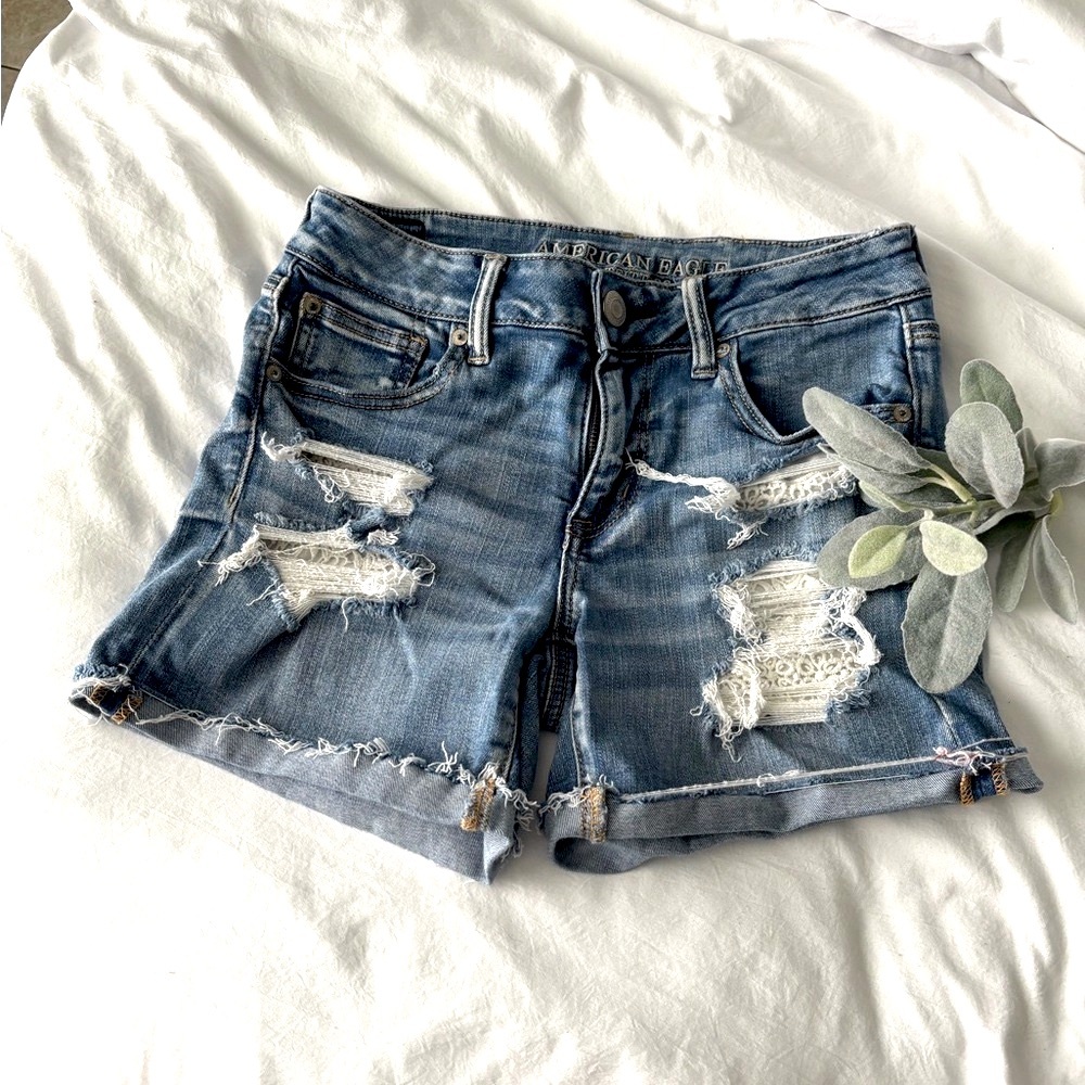 American Eagle Outfitters Blue Vintage Jean Shorts